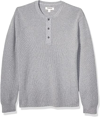 Amazon Brand - Goodthreads Men's Soft Cotton Henley Sweater