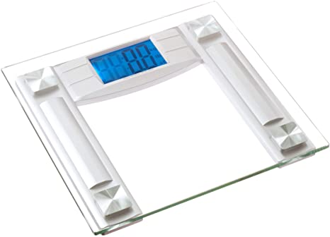 BalanceFrom Digital Body Weight Bathroom Scale with Step-On Technology and Backlight Display, 400 Pounds, Silver, Large