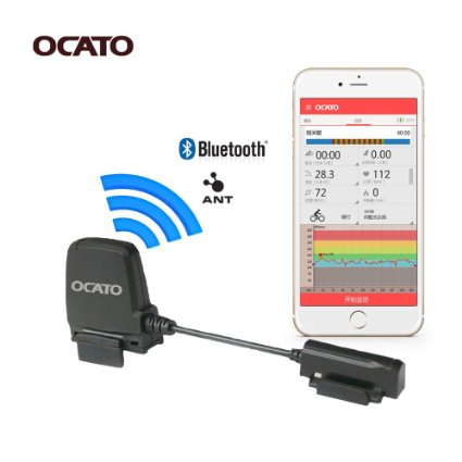 OCATO Fitness Tracker Bike Speed & Cadence Sensor Speedmeter for iPhone and Android Smart Phones