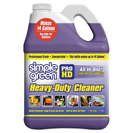 Simple Green 13421 Pro HD Heavy-Duty Cleaner, Unscented, 1 gal Bottle (Case of 4)