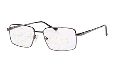 MEDOLONG Metal Frame Men's Progressive Multifocus Reading Glasses-RG30