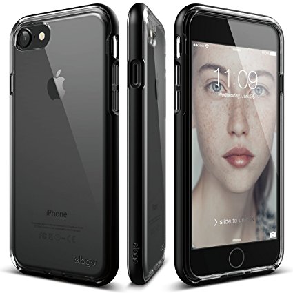 elago iPhone 7 Case [Dualistic][Black] - [Premium Bumper][Dual Layer][Premium Hybrid Construction] - for iPhone 7