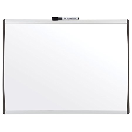 Quartet Dry Erase Board, Whiteboard / White Board, Magnetic, 17" x 23", Black / Silver Frame (79371)