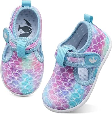 FEETCITY Boys Girls Water Shoes Kids Aqua Socks Quick Dry Barefoot for Beach Swimming Pool