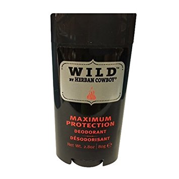 Herban Cowboy Wild Deodorant Maximum Protection, 2.8 Ounce