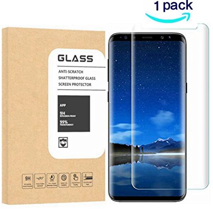 Galaxy S9 Plus Screen Protector,OLINKIT 9H Hardness Tempered Glass Screen Protector Film[Case-friendly] for Samsung S9 Plus [clear][1Pack]