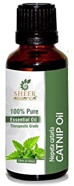 Sheer Essence Pure Essential Oils for Aromatherapy, Skin Use, Diffusers, Candle and Soap Making - 100% Undiluted & Uncut (Therapeutic Grade) - 5 ML, Catnip Oil