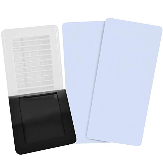 White Magnetic Vent Covers (3-Pack) | Pocketed Design for Complete Seal | 5.5" X 12" for Floor, Wall, or Ceiling Vents and Air Registers | for RV, Home HVAC, AC and Furnace Vents | Vent Not Included