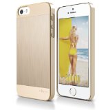 elago S5 Outfit MATRIX Aluminum and Polycarbonate Dual Case for the iPhone 55S - eco friendly Retail Packaging Gold  Gold - Spark Design Award
