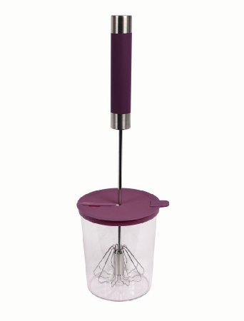 Stainless Steel Push-down Whisk with Mixer Jar