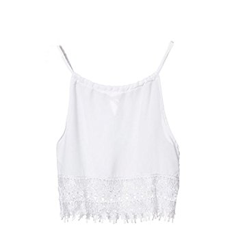 Perman Women's Summer Short Sleeve Blouse Lace Tank Tops Tee T-Shirt