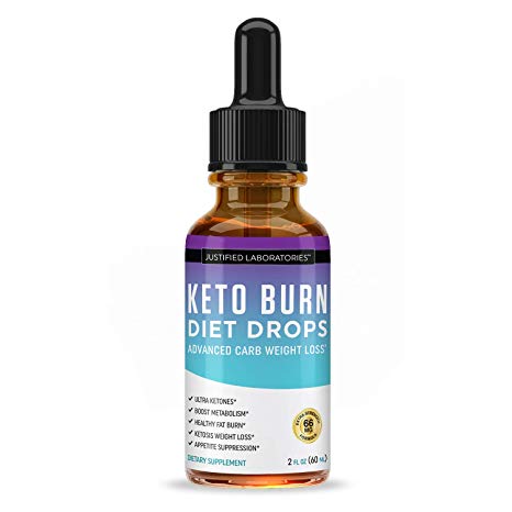 Keto Diet Supplement Drops Shred Burn Ketones for Faster Ketosis Weight Loss Appetite Suppressant Loose Unwanted Belly Fat Raspberry Ketone African Mango Advanced Dietary Blend Made in USA 1 Bottles