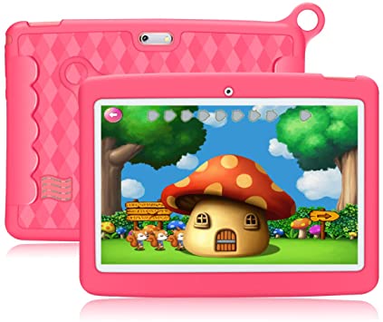 10.1 Inch Kids Tablet,PADGENE Android 8.1 Pad Quad Core Processor,1280x800 IPS HD Display,2GB Ram 32GB ROM,Kidoz&Google Play Pre-Installed with Kid-Proof Case (10 Inch, PK 32G)