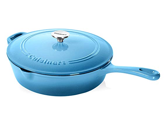 Cuisinart Cast Iron Chicken Fryer, Blue Gradient, 12"