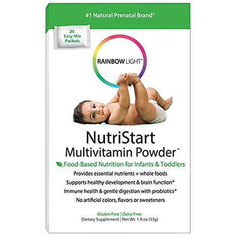 Rainbow Light - NutriStart Multivitamin Powder Packets, 25 Count, Children 6 Months to 4 Years Old