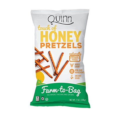 Quinn Snacks Touch of Honey Pretzels - Reinventing Pretzels - Non-GMO and Gluten Free {1 Bag}