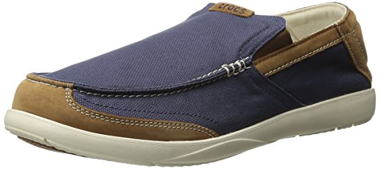 crocs Men's Walu Luxe Canvas Slip-On Loafer