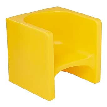 ECR4Kids Tri-Me 3-In-1 Cube Chair, Kids Furniture, Yellow