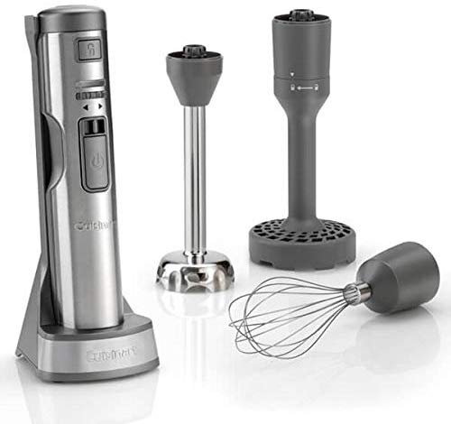 Cuisinart CSB300U 3 in 1 Cordless Hand Blender, Silver Finish