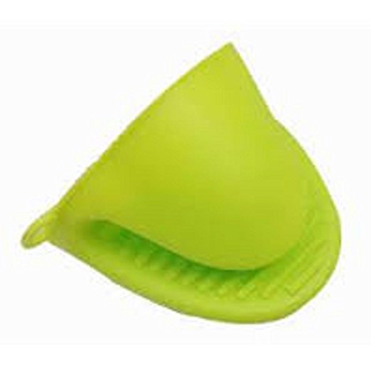 Kitch N’ Wear - Silicone Pot Holder Oven Mini Mitt 1 Pair (2pc), Cooking Pinch Grips - Heat Resistant - (Green)