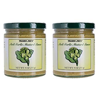 Trader Joe's Aioli Garlic Mustard Sauce Bundle (2 Pack)