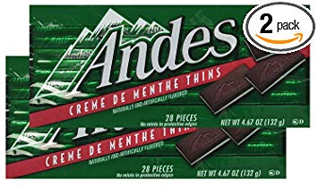 Andes Creme De Menthe Thins - 28 Pieces (Pack of 2)