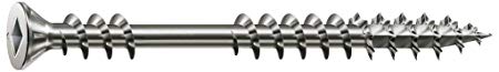 SPAX #7 x 1-5/8in. Flat Head Stainless Steel Screw with Double Lock Thread - 1 LB Box