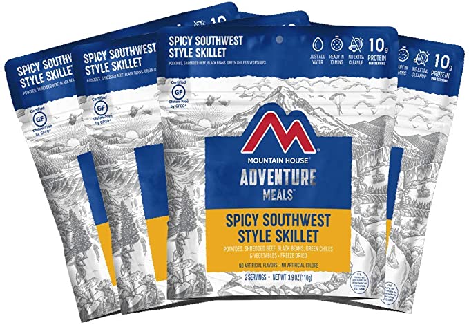 Mountain House Spicy Southwest Style Skillet | Freeze Dried Backpacking & Camping Food | Gluten-Free