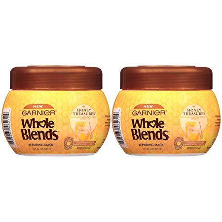 Garnier Hair Care Whole Blends Repairing Hair Mask Honey Treasures for Damaged Hair, 2 Count