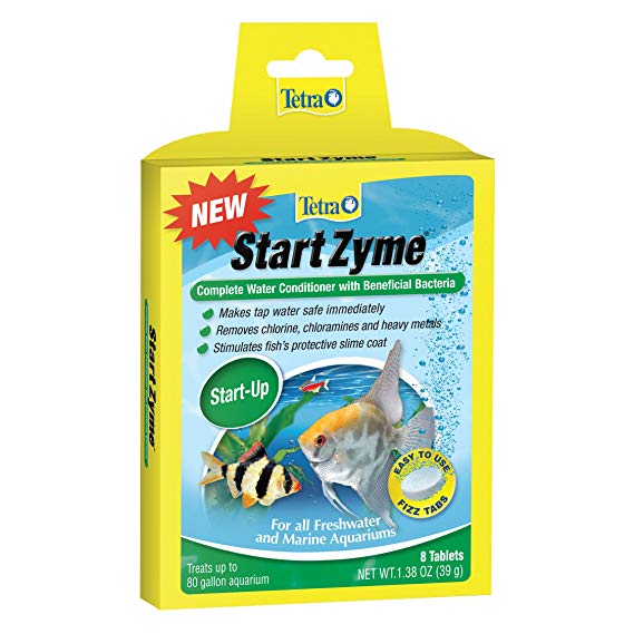 Tetra Start Zyme Water Conditioner With Beneficial Bacteria, 8-Count