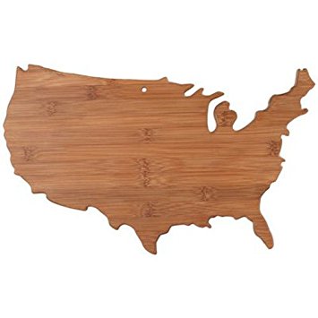 Totally Bamboo Country Cutting & Serving Board, United States of America, 100% Bamboo Board for Cooking and Entertaining