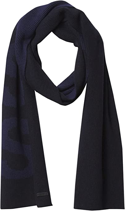 BOSS womens Bold Vertical Logo Cotton Mix Scarf