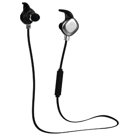JNB J1 Sports Wireless Bluetooth Headphones Noise Cancelling Earbuds with Microphone - Black
