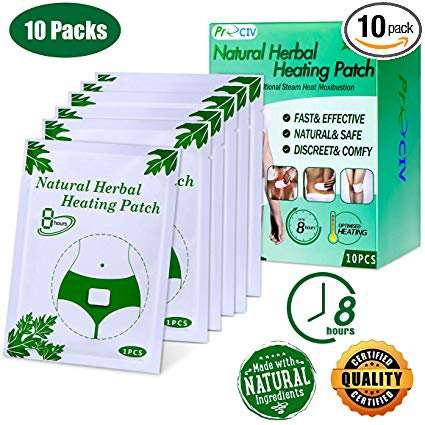 10 Packs Menstrual Heating Patch, Period Pain Relief Heat Patch - Neck, Shoulders, Back Pain Relief