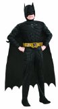 Batman Dark Knight Rises Childs Deluxe Muscle Chest Batman Costume with MaskHeadpiece and Cape - Small