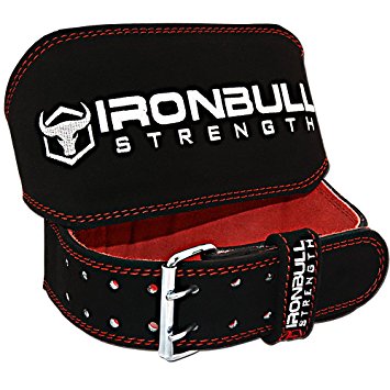 Weight Lifting Belt - 6-inch Padded Leather Weight Belt - Heavy Duty And Comfortable Back Support For Heavy Weightlifting and Fitness