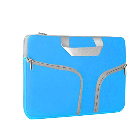 HESTECH Chromebook Case, 11.6-12.3 inch Neoprene Laptop Sleeve Travel Bag with Handle Compatible Acer r11/HP Stream/MacBook air 11/Lenovo C330/ASUS C202/Samsung 3/Plus/Dell/Google, Blue