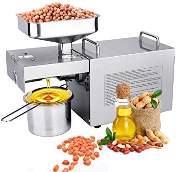 Rbaysale 700W Oil Press Machine Automatic Hot Cold Oil Extractor Organic Oil Expeller for Avocado Coconut Castor Olive Flax Peanut Hemp Seed Canola Sesame Sunflower