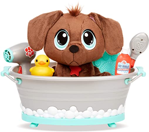 Little Tikes Rescue Tales Scrub 'n Groom Bathtub Playset w/ Chocolate Lab Plush Pet Toy, Multicolor