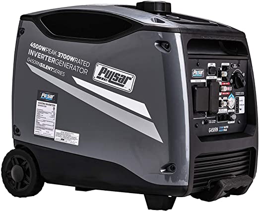Pulsar Products G450RN, 4500W Portable Quiet Remote Start & Parallel Capability, CARB Compliant Inverter Generator, 4500-Watt Gray