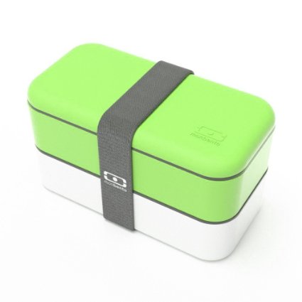 monbento-MB Original Bento Box, Green/White