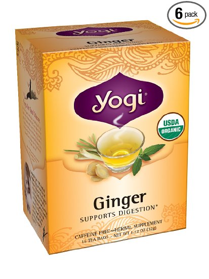 Yogi Teas 16 Tea Bags Pack of 6 Ginger