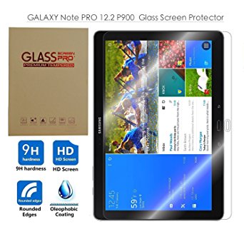 VIMVIP Samsung GALAXY Note PRO 12.2 P900 Tempered Glass Screen Protectors 9h Hardness, 2.5d Rounded Edges, 0.3mm Thickness