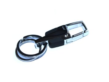Mehr Classic Attachable Key Chain - Simple Elegant Durable Multi-ring Keychain Chrome Silver