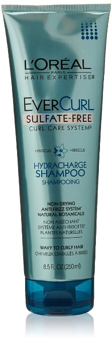 L'Oreal Paris EverCurl Hydracharge Sulfate-Free Shampoo, 8.5 Fluid Ounce