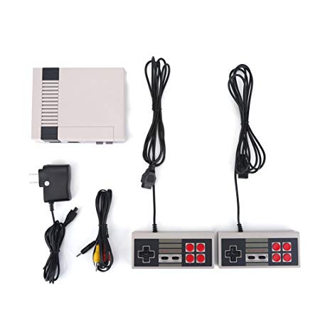 Zerone Dual Joystick Game Console Entertainment PAL/ NTSC System Built-in 500 Classic Games HD AV Output(US Plug)