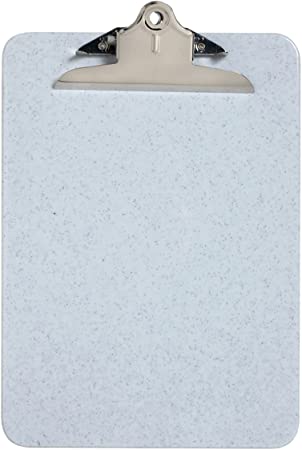 Westcott Letter Size Plastic Clipboard, Granite - 9"x12" (37917)