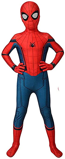 Halloween Kids Cosplay Costume Superhero Pretend Play Spandex Suit Full Bodysuit