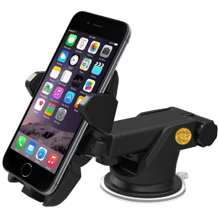 Car Mount Holder for iPhone 6s Plus 6s 5s 5c Samsung Galaxy S6 S5 Note 5 4,black