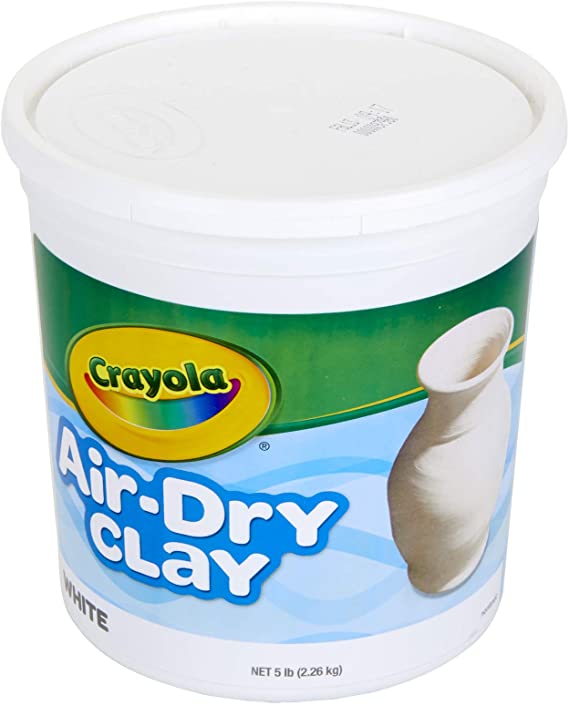 Crayola Air Dry Clay, White, 5 Pounds (Pack of 1)